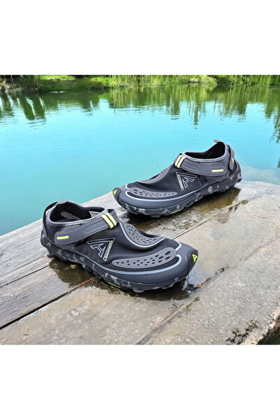 HUMTTO Ανδρικά γκρι Aqua Beach Sea παπούτσια ελαφριάς σχεδίασης ανθεκτικά στο νερό