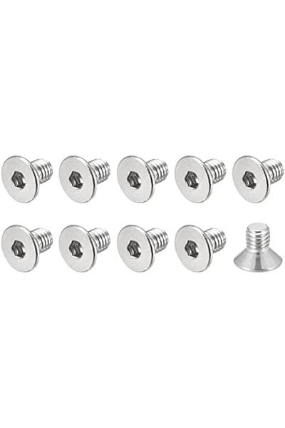 Generic METALLIXITY Flat Head Countersunk Machine Screws, (M3x6mm) 80Pcs, 304 Stainless Steel Socket Head Ca