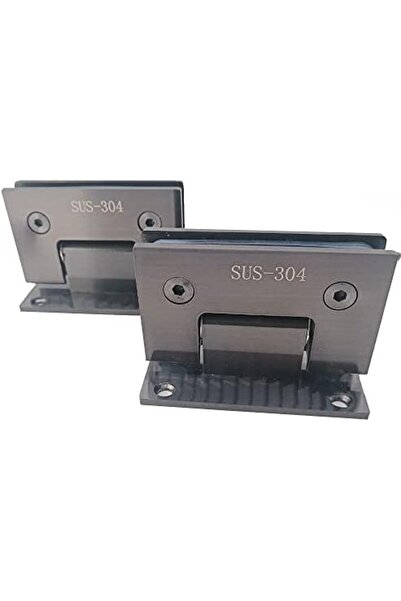 WANLIAN Glass Shower Door Hinges Heavy Duty 90 Degree Glass Door Cupboard Showcase Cabinet Clamp for