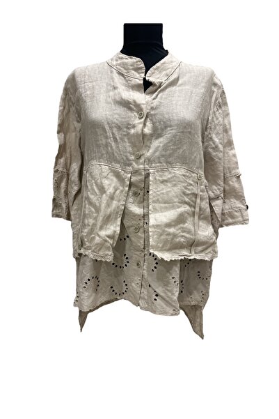 PHUTİ COLLECTION سترة من الكتان الإيطالي بتفاصيل فيستو