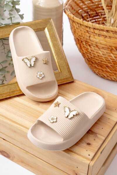 ÇEÇEN HOME Devojčice Butterfly Sa kamenčićima Stilski Lagan Udobne papuče za ...