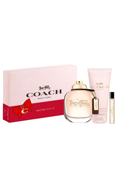 Coach Coach New York Women's Eau de Parfum 90ml Set (3 Pieces)
