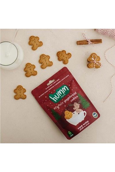 NEZADE STORE Humm Organic Vegan Cookies with Ginger and Cinnamon 55 Gr
