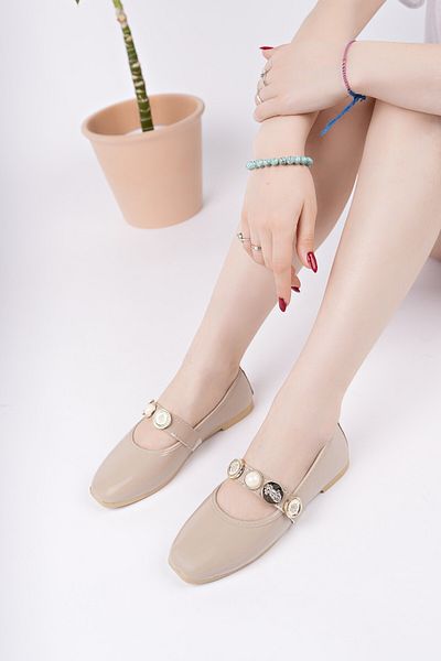 Moda Frato Modafrato STL-110 Turalı Balerini Pantofi de zi cu zi pentru damă Pantofi de acasă