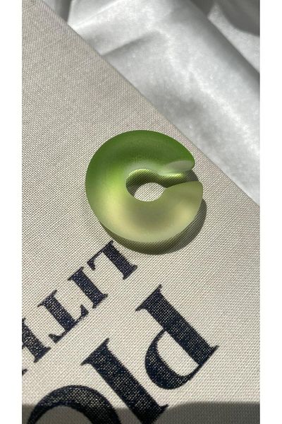 TAKIMOON Matte Double Color Hoop Cartilage Earrings