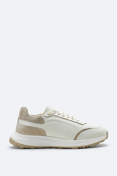 Avva Ανδρικά Μπεζ 100% Δερμάτινη Εύκαμπτη Σόλα Casual Παπούτσια Β 008010