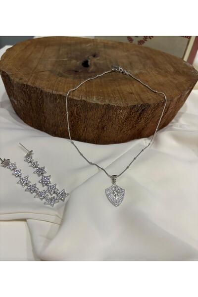 muheres قلادة من حجر الزركون من الفولاذ بحجم 316 لترًا من نجمة الشمال