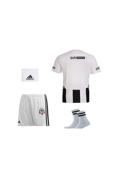 Flextreme Negru-Alb # Anonymous//In Crib.ş-Fotbal pentru copii 3-14 ani Tricou+Short+Șosete+Brățară+Set de 4