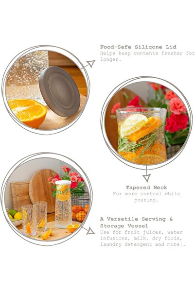 LAV -VERA CARAFE 1200cc GRAY