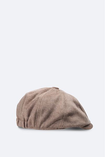 Avva Men's Mink Wool Button Cap Hat A42Y9272