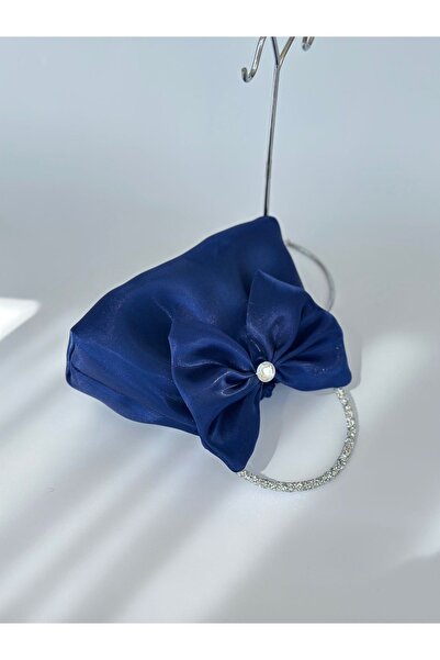 posst bag Блискуча атласна сумочка з бантиком для вечірнього вбрання