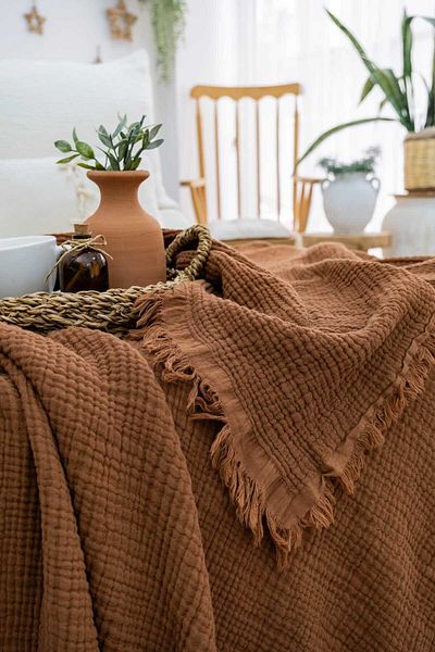 Befera Design 4 Layer Muslin 100% Cotton Double Pique Bedspread 200X220