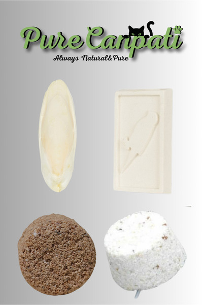 PureCanpati Mineral Blok- Gaga Taşı-kalsiyum Blok-mürekkep Bal. (KALAMAR) Kem...
