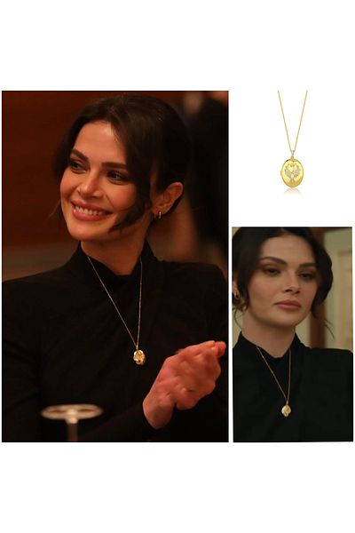YOUES JEWELRY 316L Steel Alya Necklace with Stone Phoenix Gold Necklace