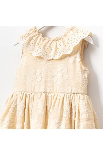 Magu Φόρεμα για κορίτσια με βαμβακερό λουλούδι με βολάν γιακά