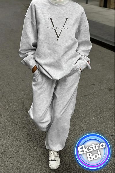 vladivosto Summer Non-Fading Fabric Extra Loose Black Gray Elastic Leg Large Size Baggy Oversize Sweatpants