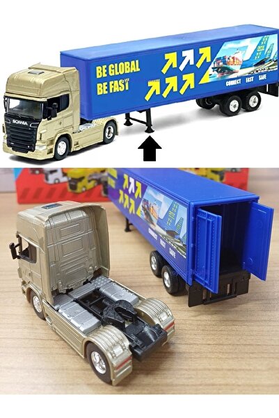 OYUNCAKSAHİLİ SCANİA METAL DİECAST TIR V8 R730 KONTEYNER TAŞIYICI ORJNL MODEL...