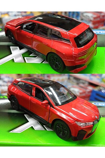 OYUNCAKSAHİLİ BMW İX Demir Araba Kapıları Açılır Çekbırak ix Diecast Koleksiyon Metal Lısanslı Model Kırmızı