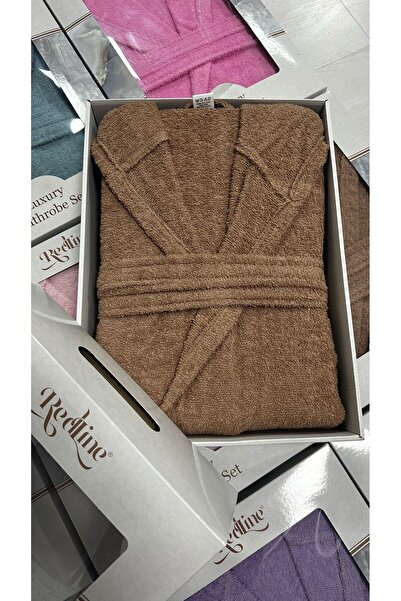 Redline TEK KİŞİLİK KAPŞONLU KUTULU LUX BORNOZ/LUXURY BATHROBE SET