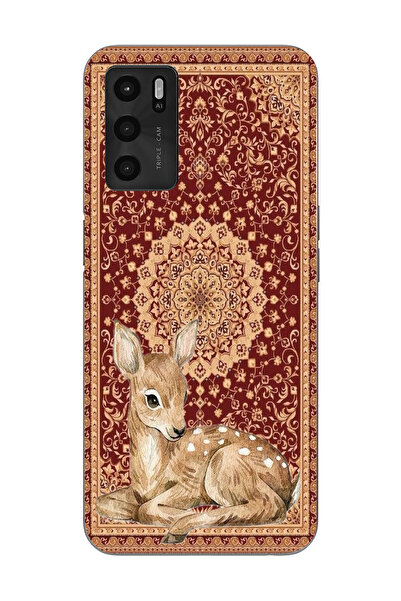 moonset Oppo A16 / A55 Uyumlu Ceylan Tasarımlı Baskılı Şeffaf Telefon Kılıfı