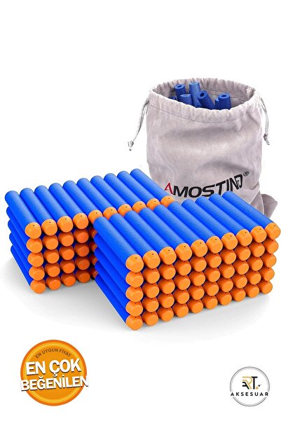 PapatyamPartiEvi Yumuşak Sünger Mermi Nerf Silahlarına Uyumlu Mermi Sünger At...