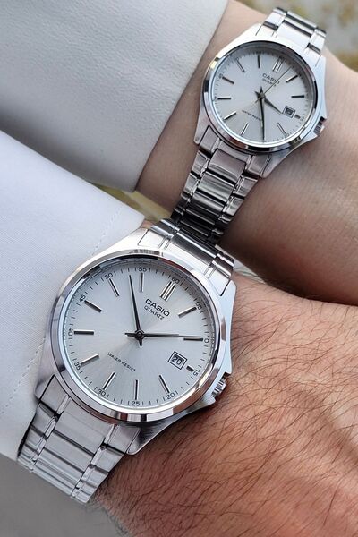 Casio Metallic Color Lover Couple Wrist Watch