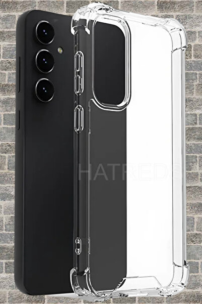 Hatreds Galaxy S24 FE Kılıf Köşe Korumalı Şeffaf Tasarımlı Tank Şeffaf Kapak