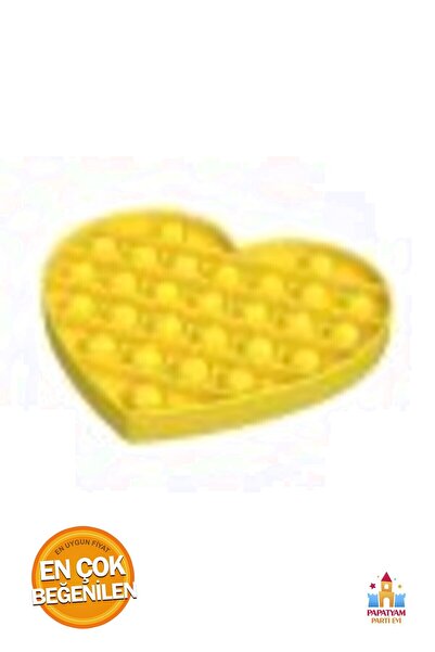 PapatyamPartiEvi لعبة Popit على شكل قلب ناعمة وممتعة، تخفف من التوتر، حجم قياسي