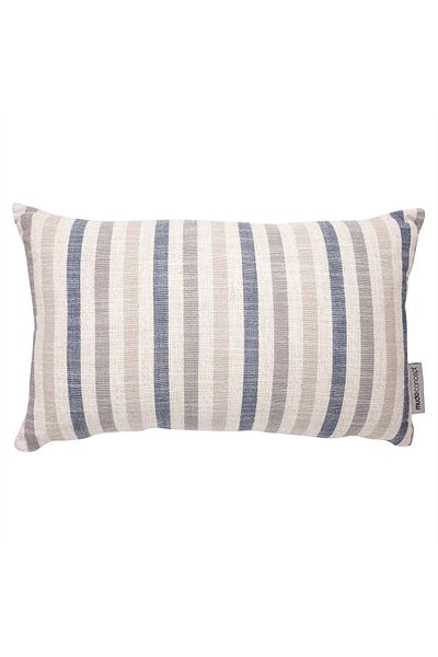 Mudo Home Alba Striped Throw Pillow Navy Blue 30X50