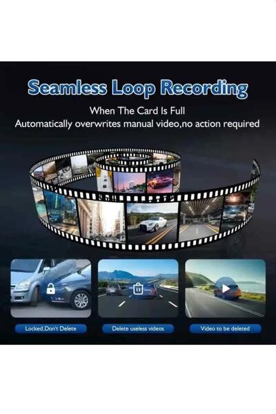 PREPARE 1080P Full HD 1296P Super HD Araç Kamerası Black Box Araç İçi Kamera Video ve Fotoğraf Kaydedici