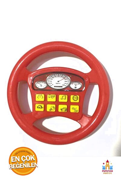 PapatyamPartiEvi Pilli Türkçe Konuşan Direksiyon Oyuncak - Eğlenceli Figürler...