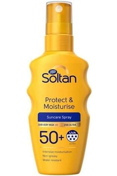 soltan Protect & Moisturise Suncare Sunscreen Spray SPF50+ 200ml