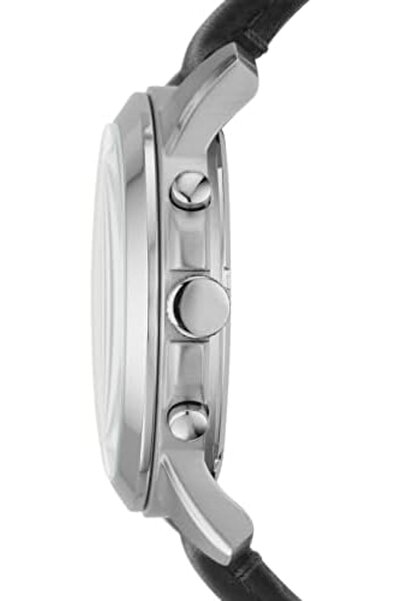 Fossil Leather Men's Quartz Watch, FS4812IE, Black