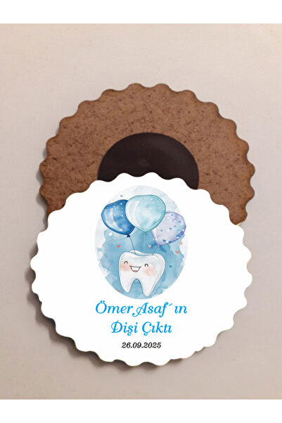 edoy Diş Buğdayı Diş Partisi Yenidoğan Doğum Günü Magnet Hediyelik 50 Adet Je...