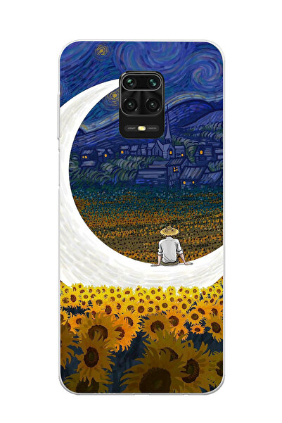 moonset Xiaomi Redmi Note 9 Pro / Note 9S Uyumlu Van Gogh Tasarımlı Baskılı Ş...