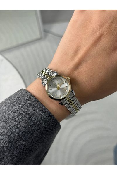Homies Guaranteed Premium Women's Wristwatch Gold-Silver (White Dial) Rshms-190