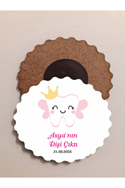 edoy Diş Buğdayı Diş Partisi Yenidoğan Doğum Günü Magnet Hediyelik 50 Adet Je...