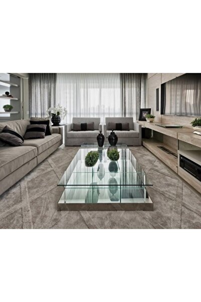 LUXURY VİLLA Luxury Aynalı Orta Sehpa Altı Aynalı Üstü Camlı 65x140 Yükseklik...