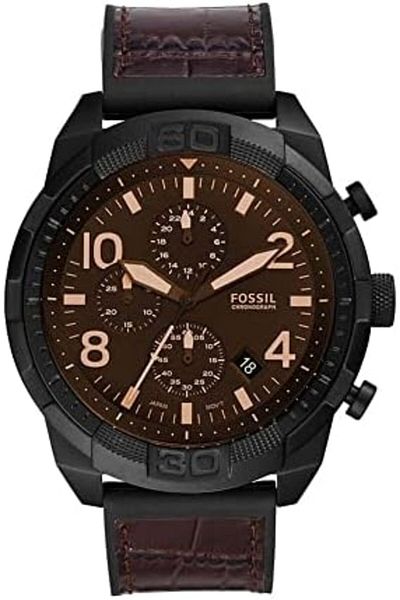 Fossil Men's Bronson Stainless Steel Watch FS5713, Brown