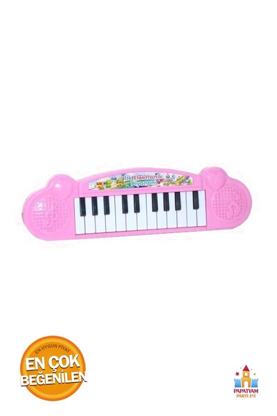 PapatyamPartiEvi İlk Elektronik Piyanom - Pembe Renkli Oyuncak Piyanolar Çocukların Favorisi