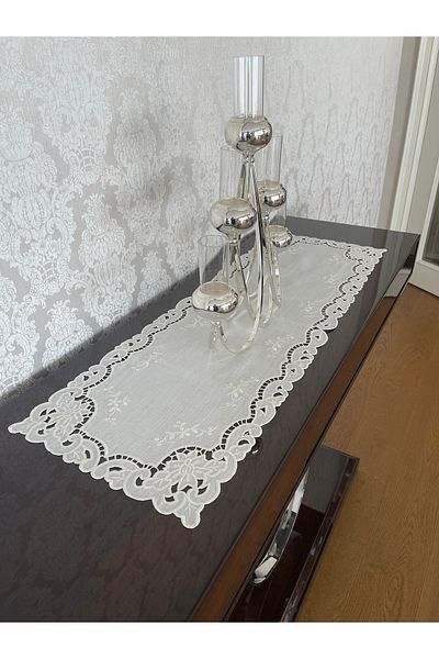 QBR Home Hole Work Console Cover & Runner. Rose Model. 35 X 100 cm
