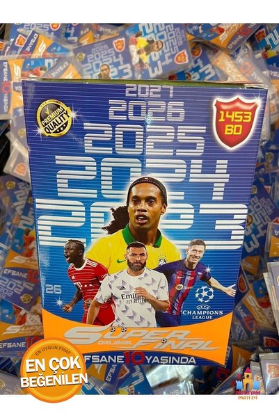PapatyamPartiEvi Süper Final 10.yıl Premium Futbol Kartları 50li - Toplam 100...