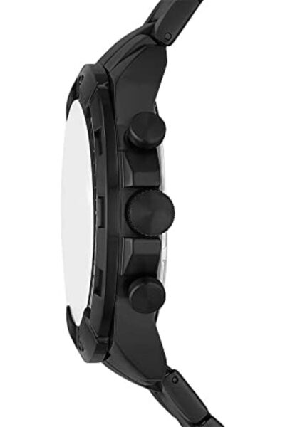 Fossil Men's Bronson Chronograph, Black-Tone Stainless Steel Watch, FS5853