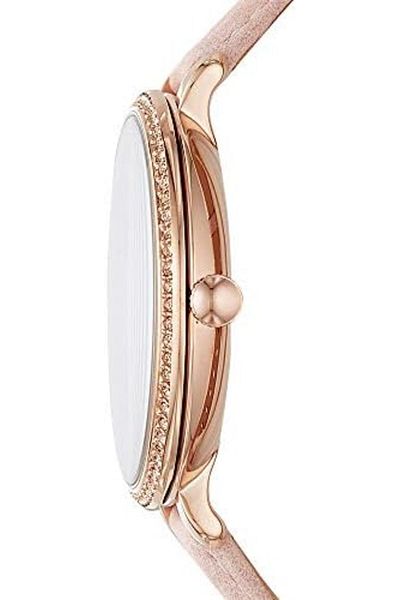 Fossil Women's Quartz Watch, Analog Display and Leather Strap ES4455