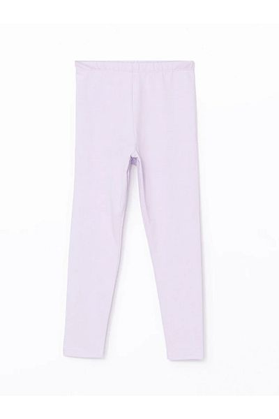 LC Waikiki LCW ECO Lilac Girls' Leggings with Elastic Waist