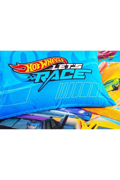 Taç Hot Wheels 100% bumbac țesătură 1 bucată husă de pernă 50x70 cm