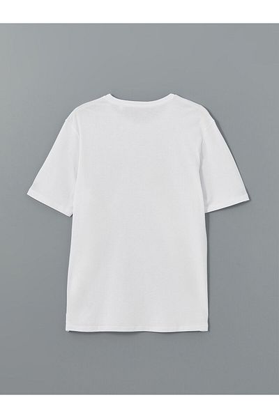 LC Waikiki Crew Neck Short Sleeve Printed Combed Cotton Men's T-Shirt