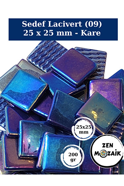 Zen Mozaik Sanatsal Mozaik Çalışmalarınız için 25 x25 mm - Kare Cam Mozaik Taşı