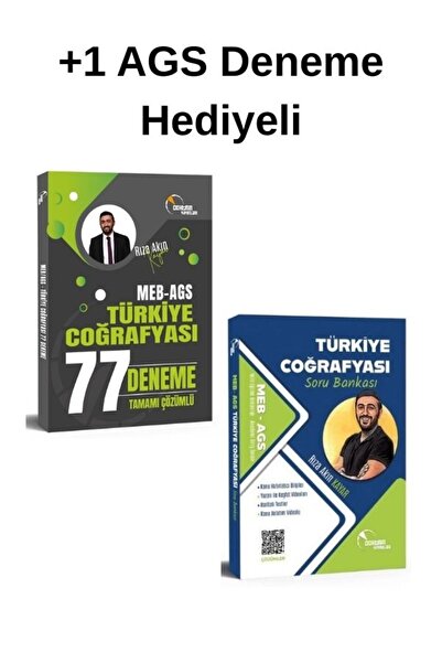 Doktrin Yayınları Doktrin MEB AGS Türkiye Coğrafyası 77 Deneme ve Soru Bankası (Ags Deneme Hediyeli)/ 2 Kitap
