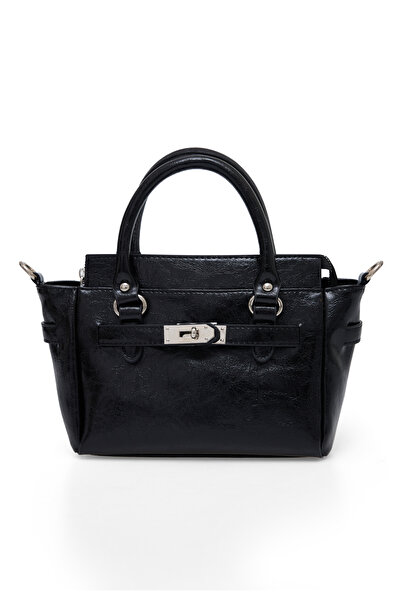 macsoo Kadın Siyah Yeni Sezon Tokalı Çapraz Askılı El Ve Omuz Çanta